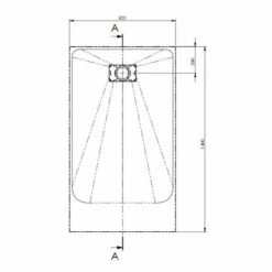 AKW Onyx Low Level Slate Effect Shower Tray 1400 X 800 X 26mm -Bathroom Sales Shop akw onyx shower tray 1400x800mm