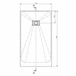 AKW Onyx Slate Effect Low Level Shower Tray 1600 X 900 X 26mm -Bathroom Sales Shop akw onyx shower tray 1600x900mm