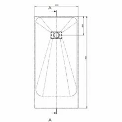 AKW Onyx Slate Effect Low Level Shower Tray 1700 X 800 X 26mm -Bathroom Sales Shop akw onyx shower tray 1700x800mm
