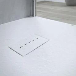 AKW Onyx Slate Effect Low Level Shower Tray 1700 X 800 X 26mm -Bathroom Sales Shop akw onyx shower tray closeup white a488a486 068d 49a7 9091 3581f9fa131e