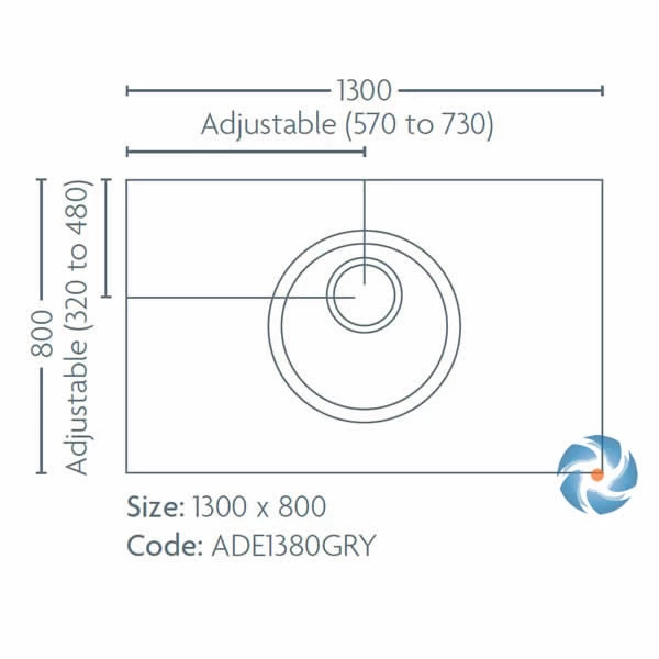 Impey Aqua Dec Easy Fit Wet Room Tray Floor Former - 1300 X 800 X 22mm 2 Impey Aqua Dec Easy Fit Wet Room Tray Floor Former - 1300 X 800 X 22mm - Image 2