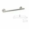Contour Opulence Straight Grab Rail - Stainless Steel