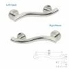 Contour Opulence Wave Grab Rail - Stainless Steel