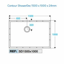 Contour ShowerDec Wet Room Shower Tray Floor Former - 1500 X 1000mm 6 Contour ShowerDec Wet Room Shower Tray Floor Former - 1500 X 1000mm -Bathroom Sales Shop contour showerdec 1500x1000x24