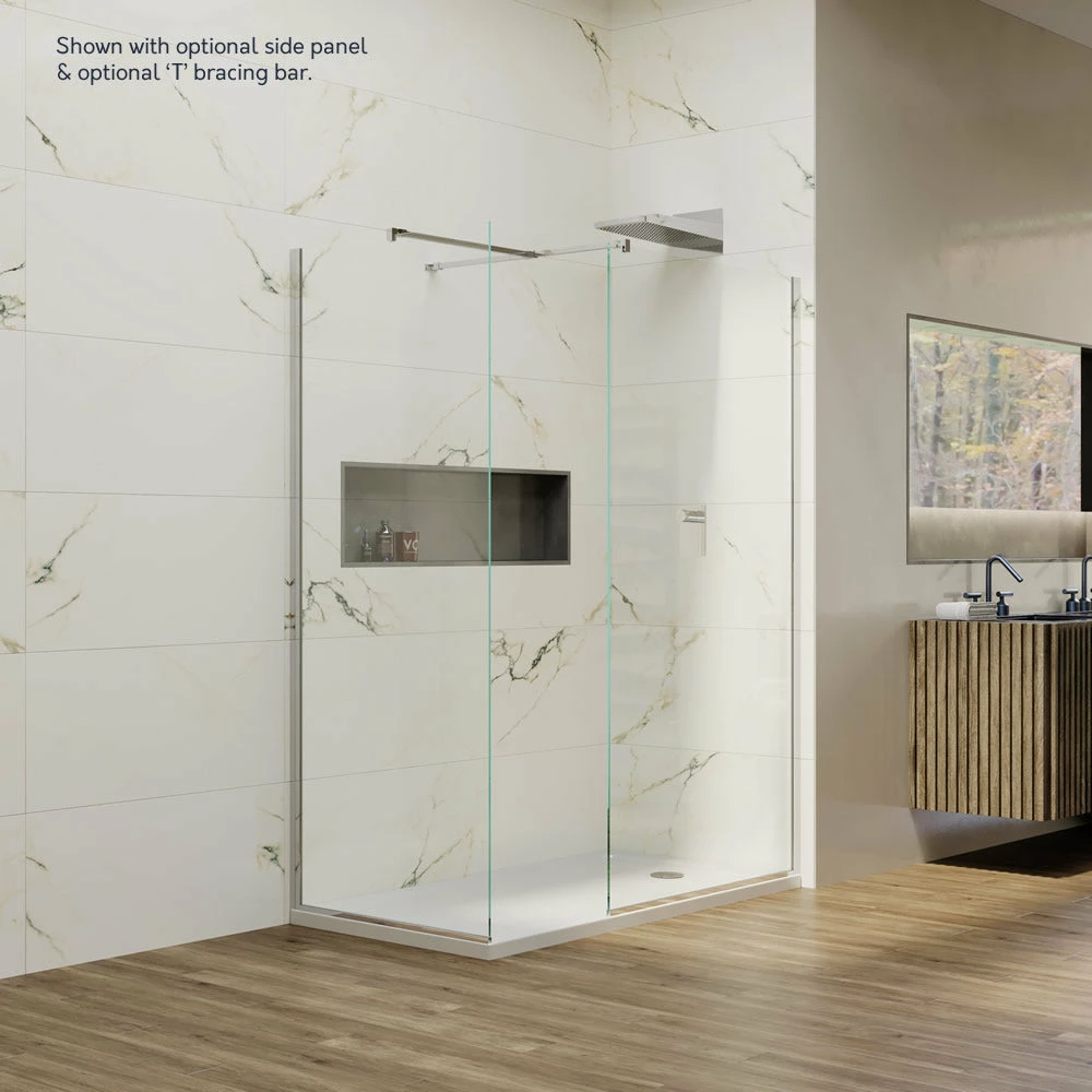 Coram Showers Premier 8 Wet Room Shower Screen - 1000mm 4 Coram Showers Premier 8 Wet Room Shower Screen - 1000mm - Image 4