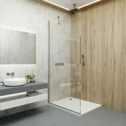 Coram Showers Premier 8 Wet Room Shower Screen - 700mm