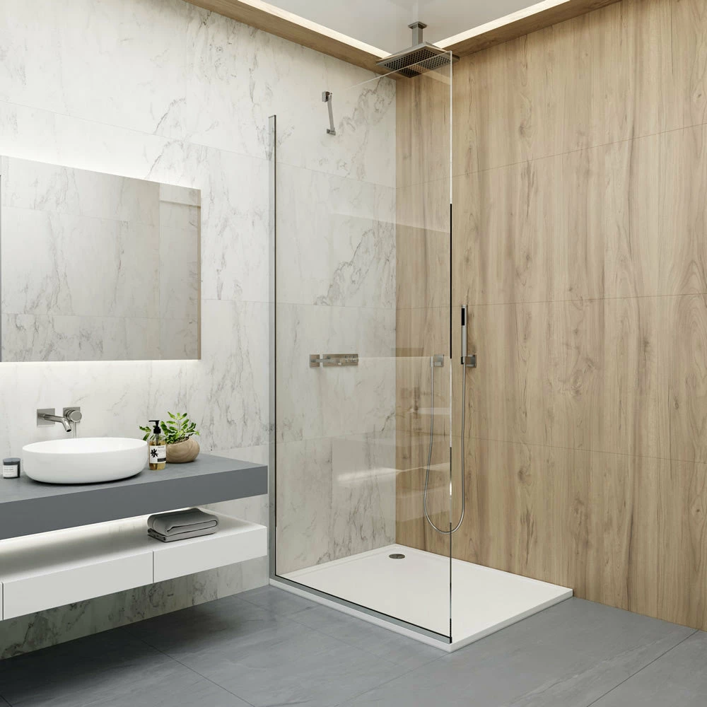 Coram Showers Premier 8 Wet Room Shower Screen - 1000mm 1 Coram Showers Premier 8 Wet Room Shower Screen - 1000mm