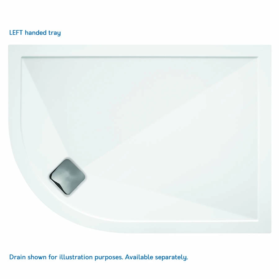 TrayMate TM25 Elementary Stone Resin Shower Tray - OFFSET QUADRANT - 1200 X 900 X 25mm 1 TrayMate TM25 Elementary Stone Resin Shower Tray - OFFSET QUADRANT - 1200 X 900 X 25mm