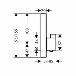 Hansgrohe Croma Select 280 Rail Set Thermostatic Shower 11 Hansgrohe Croma Select 280 Rail Set Thermostatic Shower -Bathroom Sales Shop hansgrohe 15763000 plan