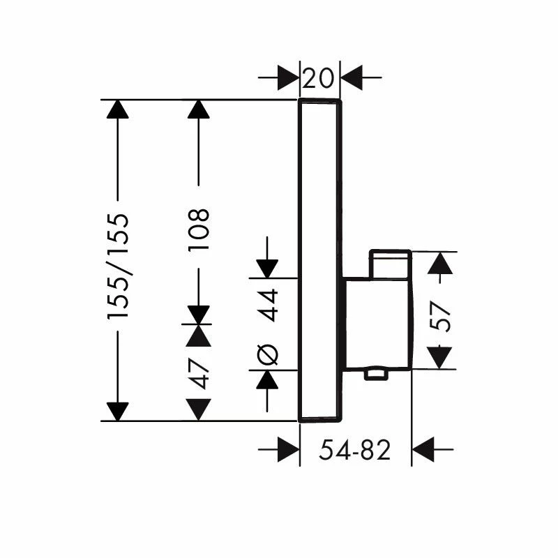 Hansgrohe Croma Select 280 Rail Set Thermostatic Shower 3 Hansgrohe Croma Select 280 Rail Set Thermostatic Shower - Image 3
