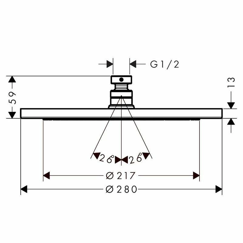 Hansgrohe Croma Select 280 Rail Set Thermostatic Shower 5 Hansgrohe Croma Select 280 Rail Set Thermostatic Shower - Image 5