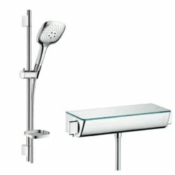 Hansgrohe Ecostat Select Thermostatic Shower Set With Raindance Select Hand Shower