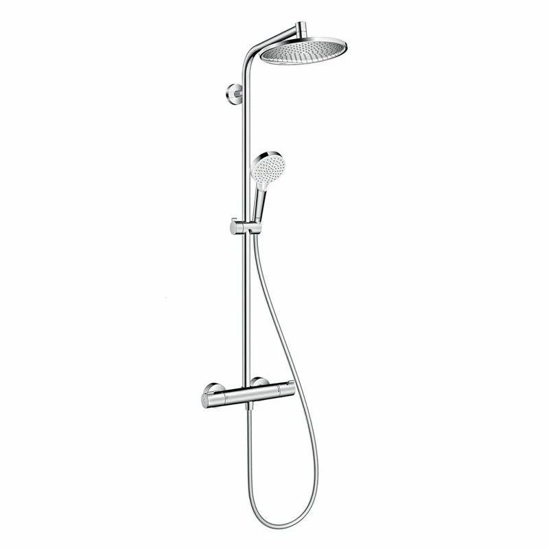 Hansgrohe Crometta S 240 Showerpipe Thermostatic Shower 1 Hansgrohe Crometta S 240 Showerpipe Thermostatic Shower
