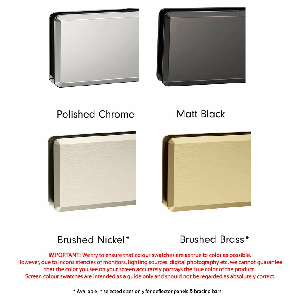 Roman Haven Wetroom Shower Screen Panel: 800mm* - Various Finish's 2 Roman Haven Wetroom Shower Screen Panel: 800mm* - Various Finish's - Image 2