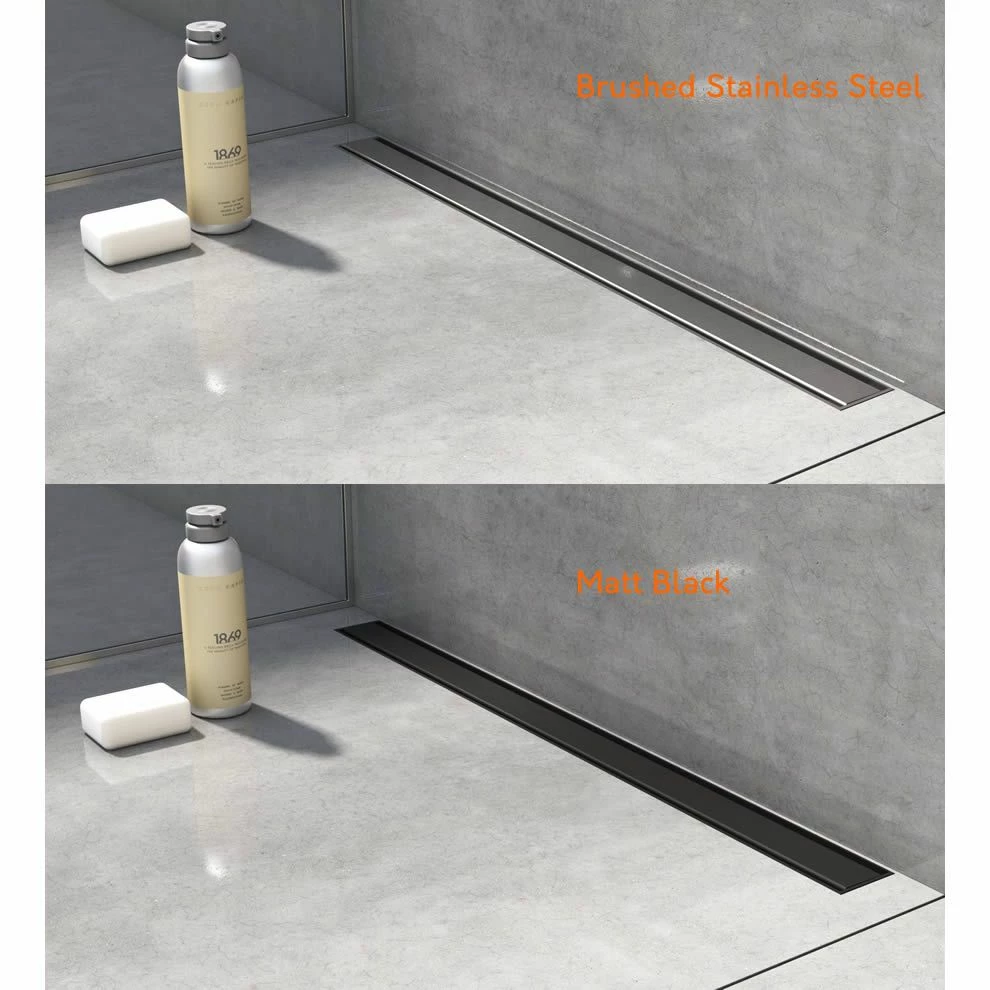 Jackoboard J-Drain Linear Wet Room Shower Floor Drain Channel - 1200mm 1 Jackoboard J-Drain Linear Wet Room Shower Floor Drain Channel - 1200mm