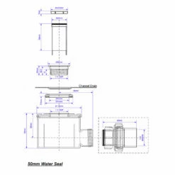WetBase® Linear Universal Wet Room Walk In Shower Tray With Reversible Cover - 900 X 1500 X 30mm SIDE -Bathroom Sales Shop mcalpine drain CD ST90 1 5 schematic MASTER 42d04063 de96 4606 814a 24629091767b