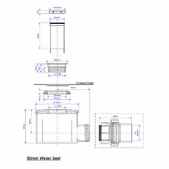 WetBase® Linear Universal Wet Room Walk In Shower Tray With Reversible Cover - 1300 X 800 X 30mm -Bathroom Sales Shop mcalpine drain CD ST90 1 5 schematic MASTER 5ff945e4 0e62 4b0f bc90 1ac7485e45ef