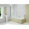 Merlyn 6mm 2 Panel Folding Bath Screen - MB13