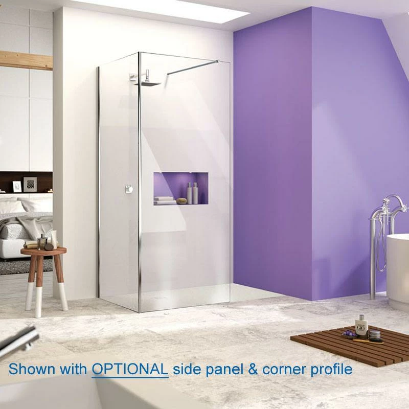 Merlyn Ionic Wet Room Shower Screen Panel With Wall Brackets - 900mm 5 Merlyn Ionic Wet Room Shower Screen Panel With Wall Brackets - 900mm - Image 5