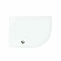 Merlyn MStone Stone Resin Shower Tray - 900 X 760 X 50mm - OFFSET QUADRANT