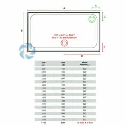 Merlyn MStone Stone Resin Shower Tray - 1500 X 700 X 50mm -Bathroom Sales Shop merlyn mstone shower tray rectangular drain position 2a943a6f c5c2 4501 a94e 34c15a3656a1