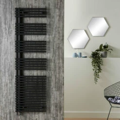 Redroom Omnia Heated Towel Rail Radiator - Matt Black