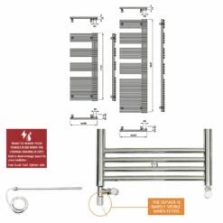 Redroom Omnia Heated Towel Rail Radiator - Quartz Beige -Bathroom Sales Shop redroom omnia towel rail sizes be01e8c4 05b2 44e2 aaa4 75eac7c6dd31