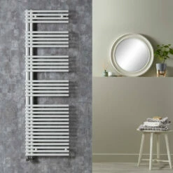 Redroom Omnia Heated Towel Rail Radiator - White