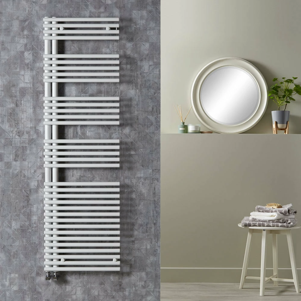 Redroom Omnia Heated Towel Rail Radiator - White 1 Redroom Omnia Heated Towel Rail Radiator - White