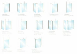 Roman Haven Wetroom Shower Screen Panel: 1100mm* - Various Finish's -Bathroom Sales Shop roman haven wetroom screen configurations e0ae8505 07b0 4025 8551 b8833b0e8d16