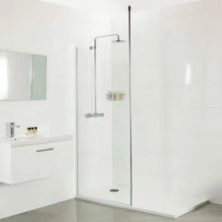 Roman Haven Round Floor To Ceiling Bracing Bar Pole - Chrome Finish