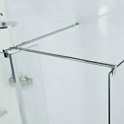 Roman Haven Round Side Panel Bracing Bar - Chrome Finish