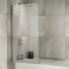 Sommer 6mm Half Radius Bath Screen - 800mm