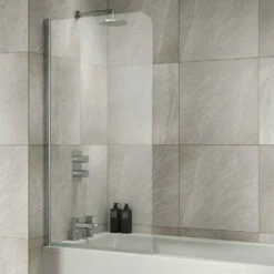 Sommer 6mm Half Radius Bath Screen - 800mm