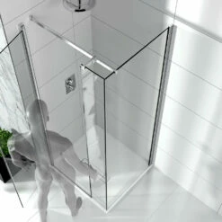 Sommer Evolve Shower Door & Inline Panel: In Out Pivot Recess - 1200mm 10 Sommer Evolve Shower Door & Inline Panel: In Out Pivot Recess - 1200mm -Bathroom Sales Shop sommer evolve pivot chrome demonstration 2 jpeg d3351186 883c 4da7 acf2 f68eef4ebbad