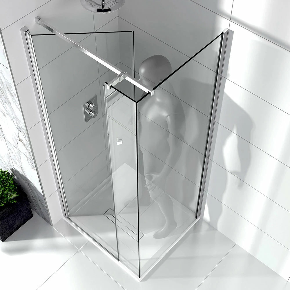 Sommer Evolve Shower Door & Inline Panel: In Out Pivot Recess - 800mm 4 Sommer Evolve Shower Door & Inline Panel: In Out Pivot Recess - 800mm - Image 4