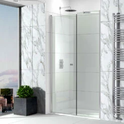 Sommer Evolve Shower Door & Inline Panel: In Out Pivot Recess - 900mm