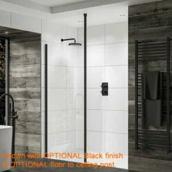 Floor To Ceiling Post For Sommer Evolve Shower Screens -Bathroom Sales Shop sommer evolve wet room screens black post 4350207f 4f50 4d22 bb62 86f32feef211