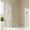 Sommer Evolve Wetroom Shower Screen Glass Panel With Wall Brackets 400mm