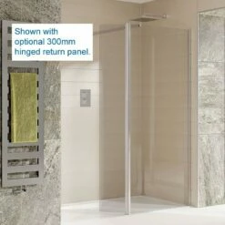 Sommer Evolve Wetroom Shower Screen Glass Panel With Wall Brackets 1200mm -Bathroom Sales Shop sommer wet room shower screen return63 0cfca917 b265 45b1 8ac0 155b606ba3cd