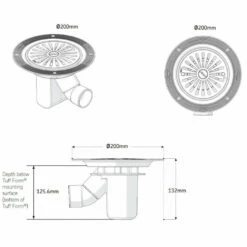 AKW Tuff Form Wet Room Walk In Shower Tray 1400 X 900 X 22mm -Bathroom Sales Shop tf75 dimensions fd9d1d97 abde 4886 b5bd b33f3854929e