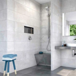 Wedi Sanoasa Bench - Angled -Bathroom Sales Shop wedi sanoasa shower bench seat bench 2 display 2