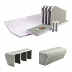 Wet Room Tileable Bench Seat - Curved Edge -Bathroom Sales Shop wet room bench seat curved kit