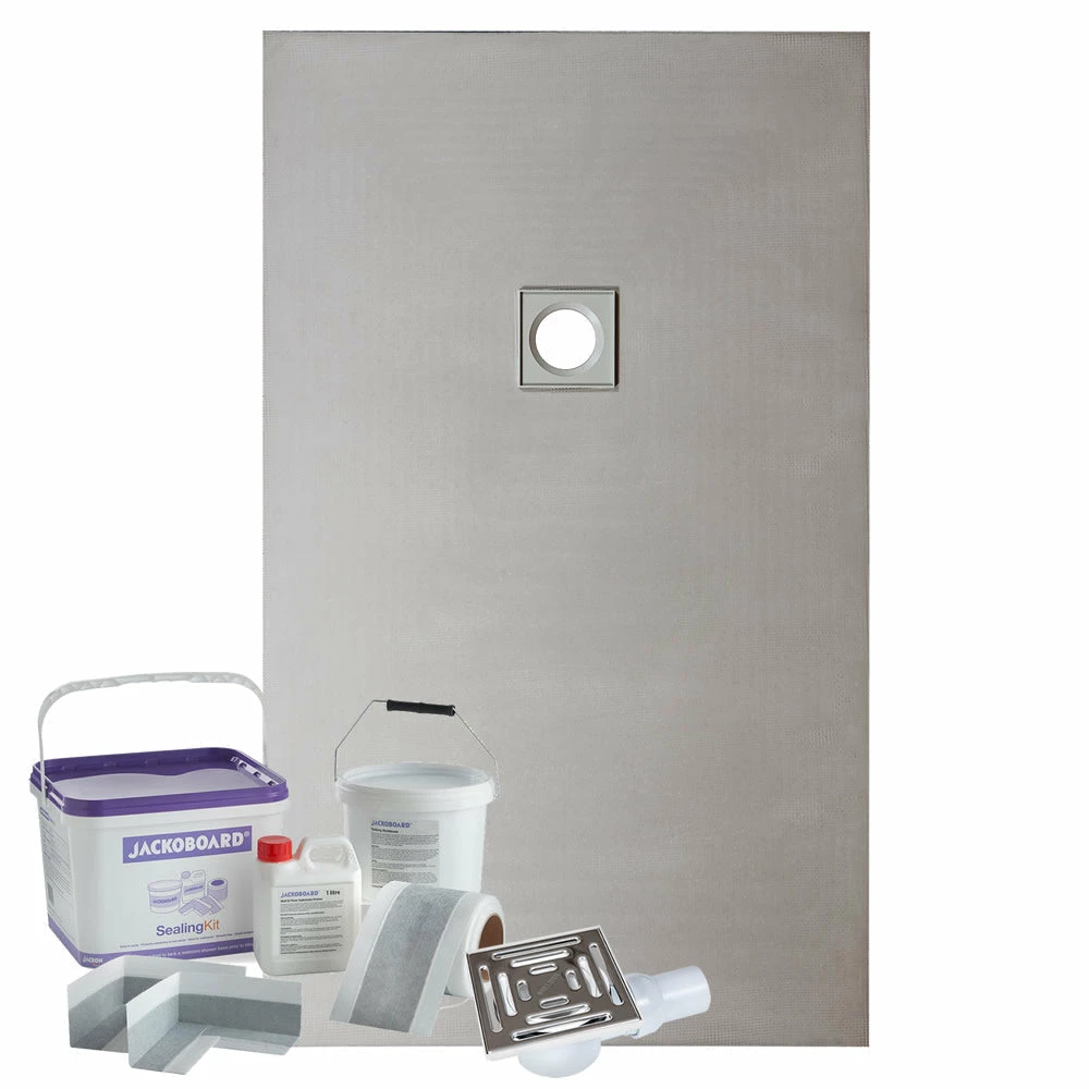 WetBase® Wet Room Walk In Shower Tray Kit - OFFSET DRAIN - 1500 X 900 X 25mm 3 WetBase® Wet Room Walk In Shower Tray Kit - OFFSET DRAIN - 1500 X 900 X 25mm - Image 3