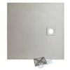 WetBase® Wet Room Walk In Shower Tray Kit - OFFSET DRAIN - 1200 X 1200 X 25mm