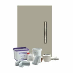 WetBase® Linear Universal Wet Room Walk In Shower Tray With Reversible Cover - 900 X 1500 X 30mm SIDE -Bathroom Sales Shop wetbase linear universal 900x1500x30 SIDE