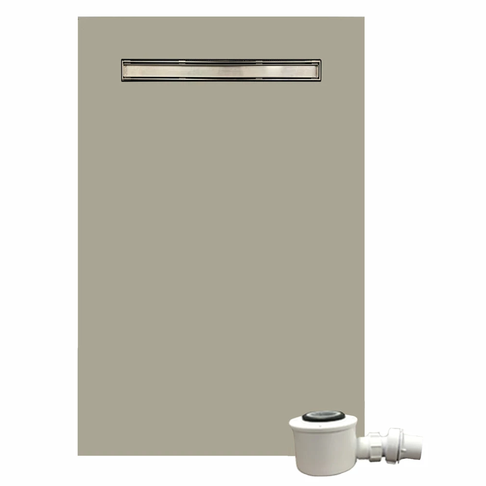 WetBase® Linear Universal Wet Room Walk In Shower Tray With Reversible Cover - 1600 X 900 X 30mm 1 WetBase® Linear Universal Wet Room Walk In Shower Tray With Reversible Cover - 1600 X 900 X 30mm
